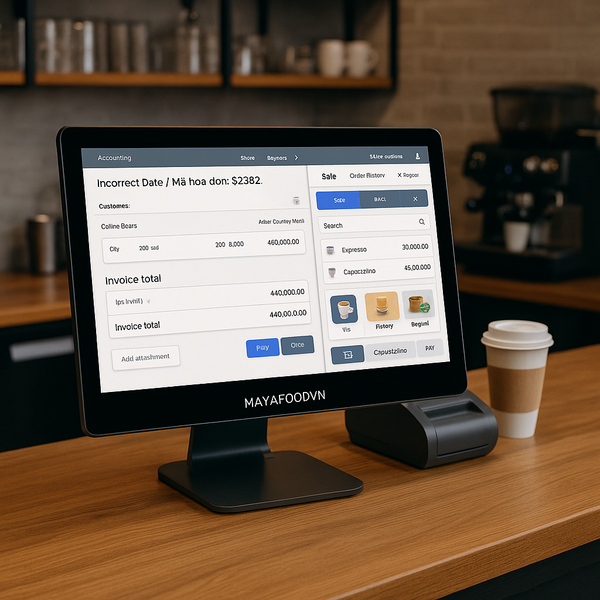 Phần mềm kế toán giúp tránh lỗi hóa đơn sai ngày cho ngành F&B