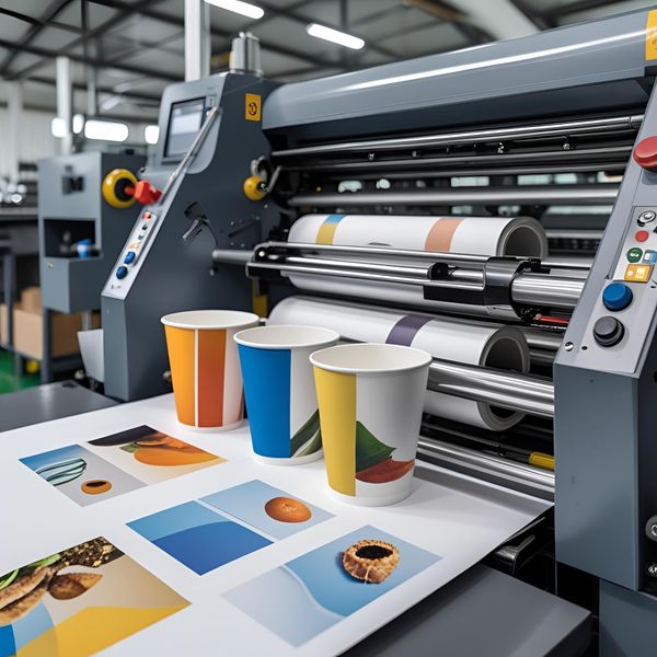 kiểm màu in cốc giấy tại MayaFoodVN theo tiêu chuẩn Pantone