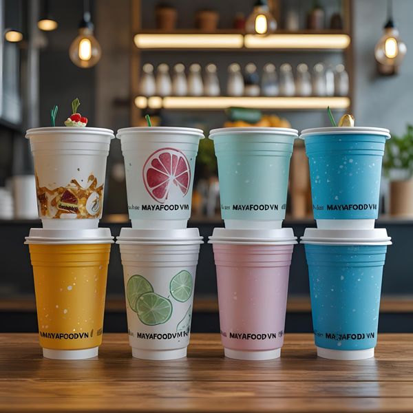 Mayafoodvn cung cấp cốc giấy giữ nhiệt thay thế cốc nhựa nắp mới