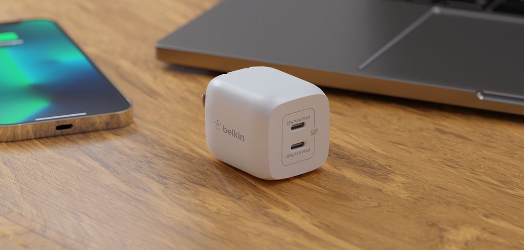 Tìm hiểu thêm về Sạc BOOSTCHARGE GaN Belkin 45W - 2 cổng PD 3.0 PPS