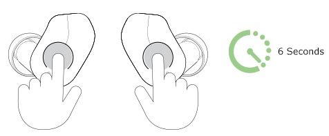 Đặt lại Belkin SOUNDFORM™ True Wireless Earbuds, AUC001 về cài đặt gốc