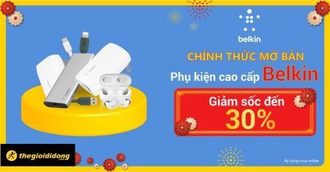 THƯƠNG HIỆU PHỤ KIỆN CAO CẤP BELKIN CHÍNH THỨC MỞ BÁN TẠI THẾ GIỚI DI ĐỘNG ĐẦU NĂM 2021, MUA NGAY VỚI GIÁ GIẢM ĐẾN 30%