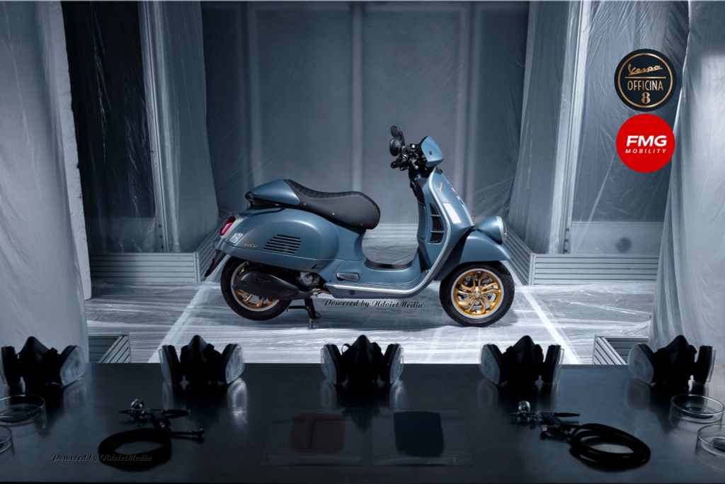 Vespa GTV 300 Officina 8 2025 với hàng loạt điểm nhấn thiết kế di sản