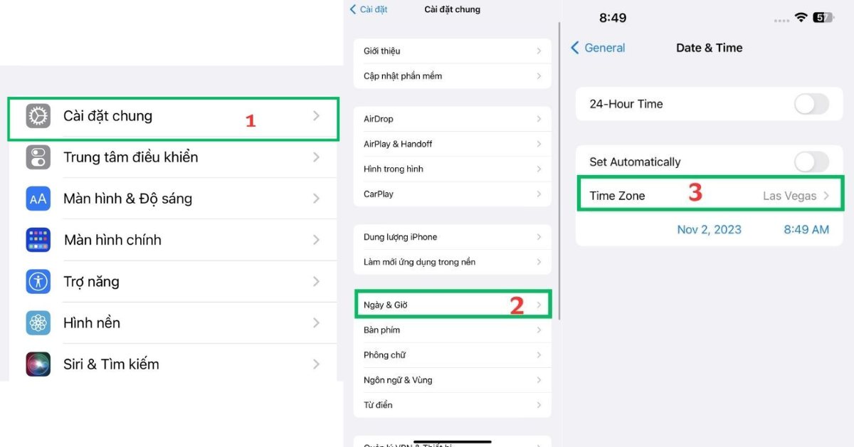 Các bước thực hiện bước 2 và bước 3