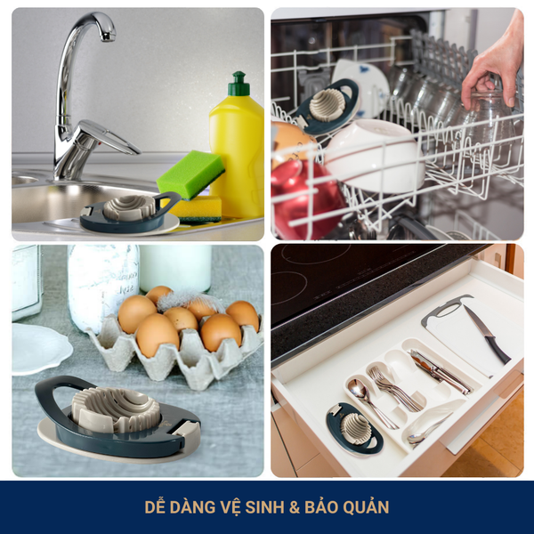 Khuôn cắt lát trứng và trái cây Benchusch