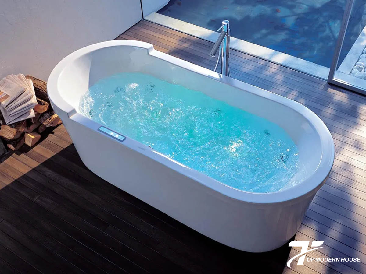 Kích thước bồn tắm nổi không gian