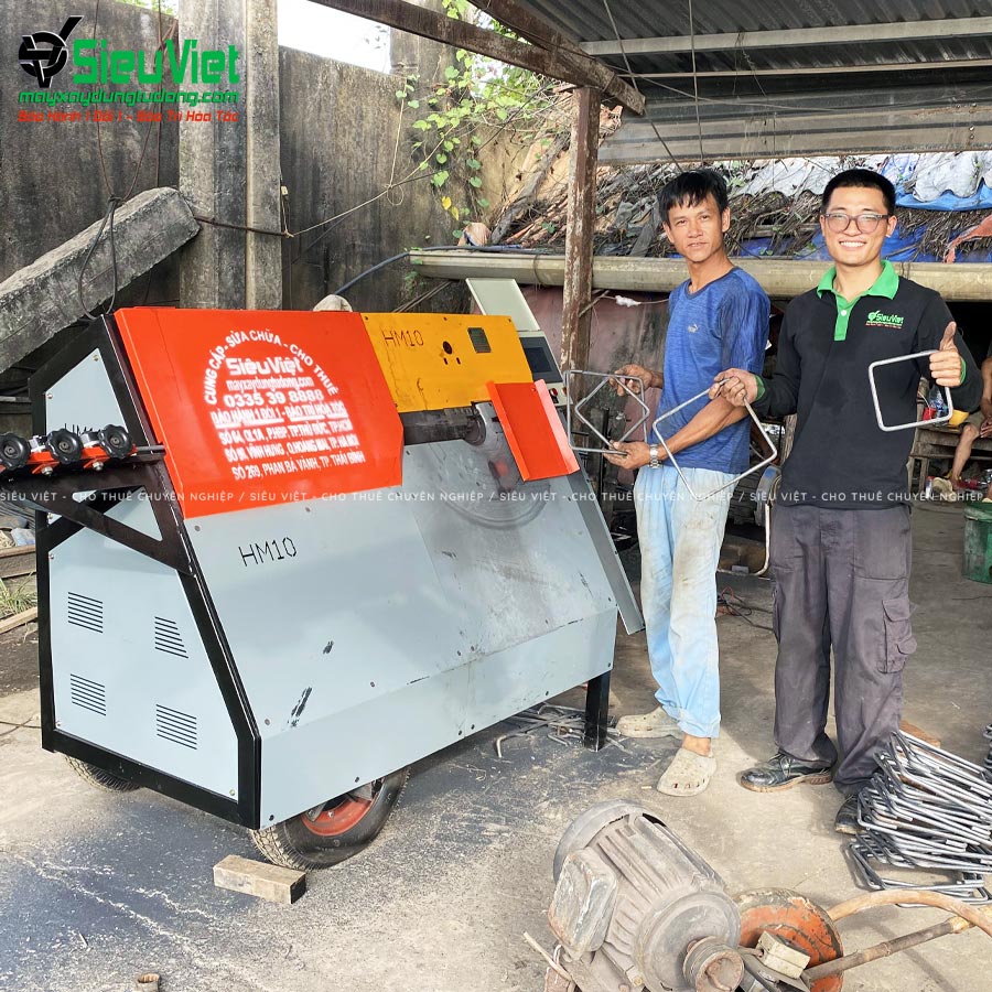 cho thuê máy bẻ đai sắt