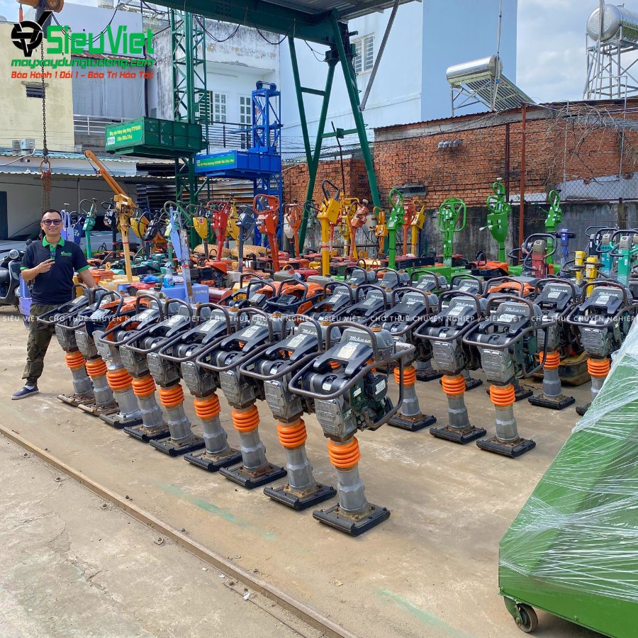 Máy đầm cóc cho thuê