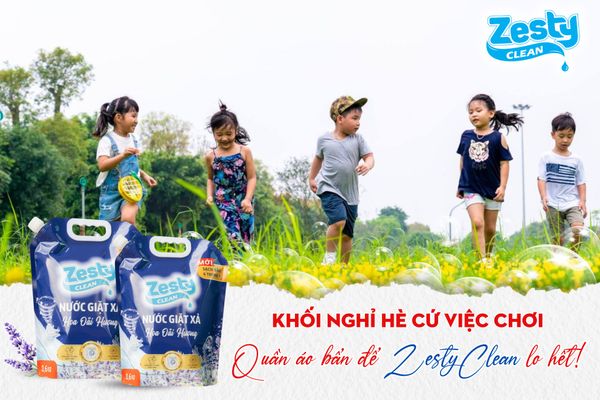Nước Giặt Xả Zesty Clean Hoa Oải Hương – Cho Mùa Hè Bé Thoả Sức Vui Chơi! Nước Giặt Xả Zesty Clean Hoa Oải Hương – Cho Mùa Hè Bé Thoả Sức Vui Chơi!