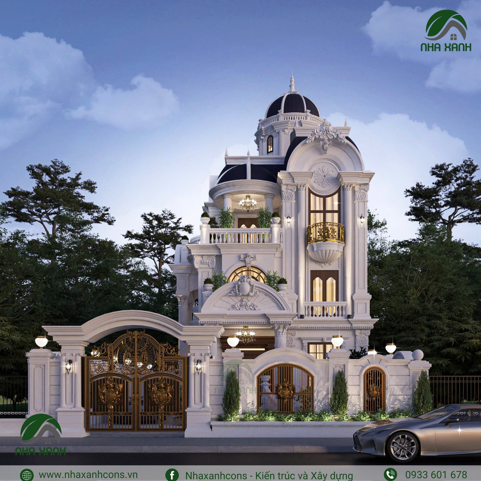Thiết kế biệt thự tân cổ điển 3 tầng kiểu Pháp tại Tây Ninh – Biểu tượng kiến trúc đẳng cấp cho gia chủ thời thượng Thiết kế biệt thự tân cổ điển 3 tầng kiểu Pháp tại Tây Ninh – Biểu tượng kiến trúc đẳng cấp cho gia chủ thời thượng