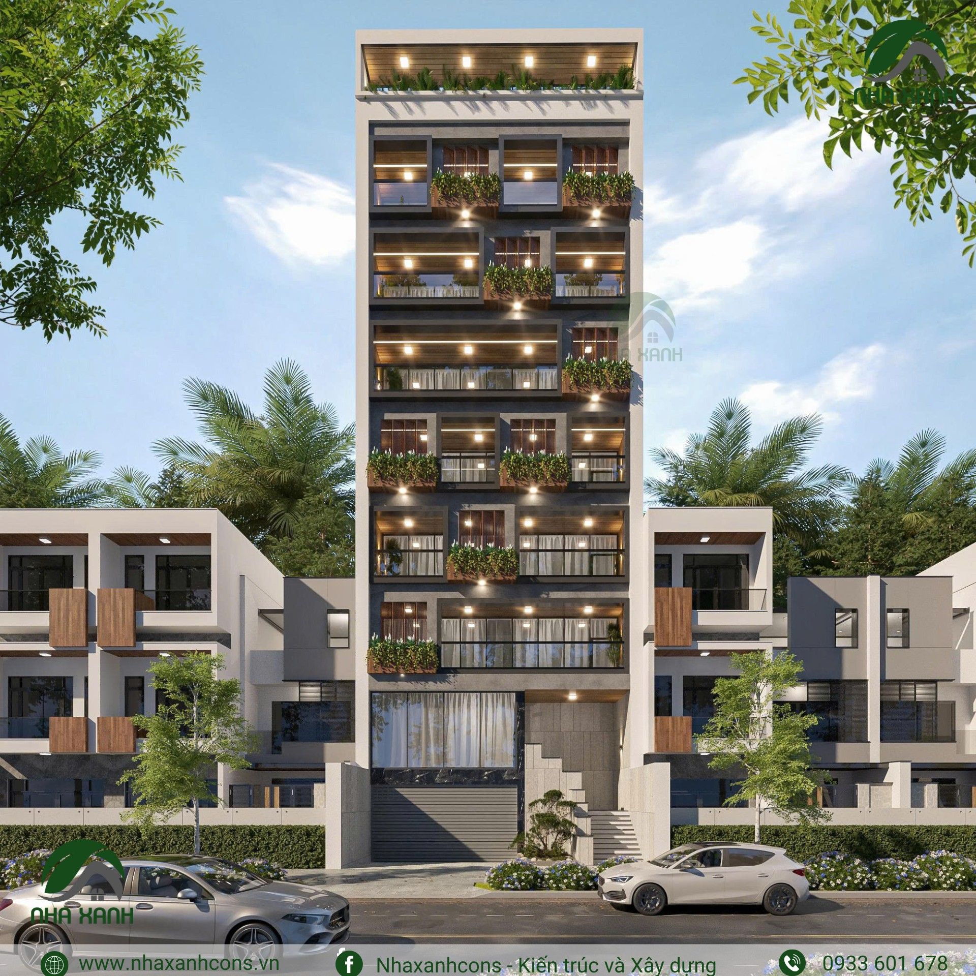 Thiết kế toàn nhà văn phòng cho thuê 7 tầng tại quận Tân Phú – Giải pháp đầu tư thông minh cùng Nhaxanhcons Thiết kế toàn nhà văn phòng cho thuê 7 tầng tại quận Tân Phú – Giải pháp đầu tư thông minh cùng Nhaxanhcons