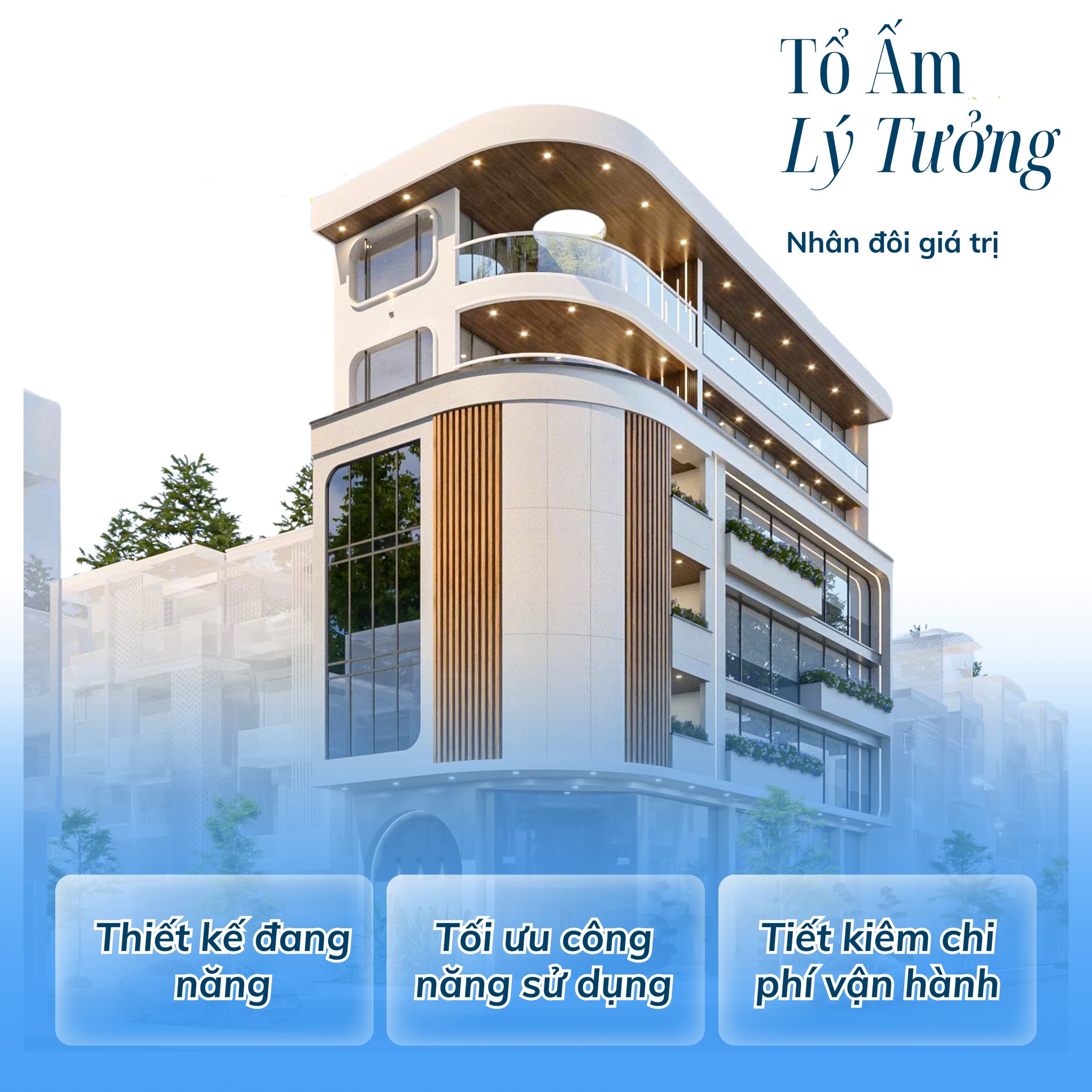 Mẫu mặt tiền căn hộ dịch vụ tại Vĩnh Long