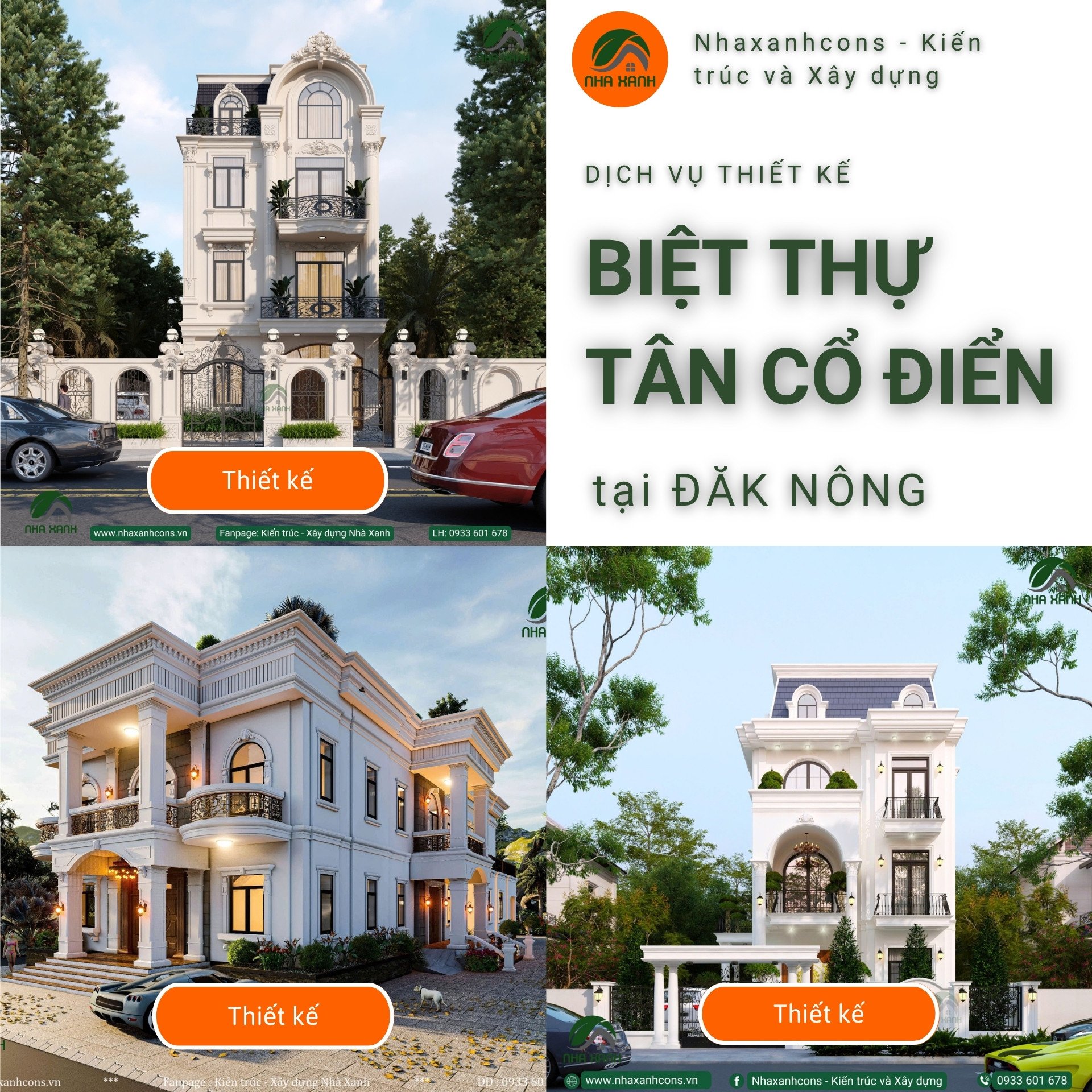 mẫu biệt thự tân cổ điển đẹp tại Dak Nong