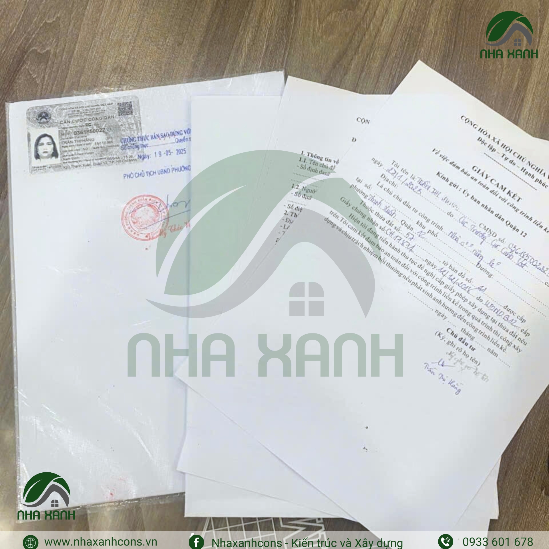 Hồ sơ đăng ký xây dựng nhà ở cùng Nhaxanhcons