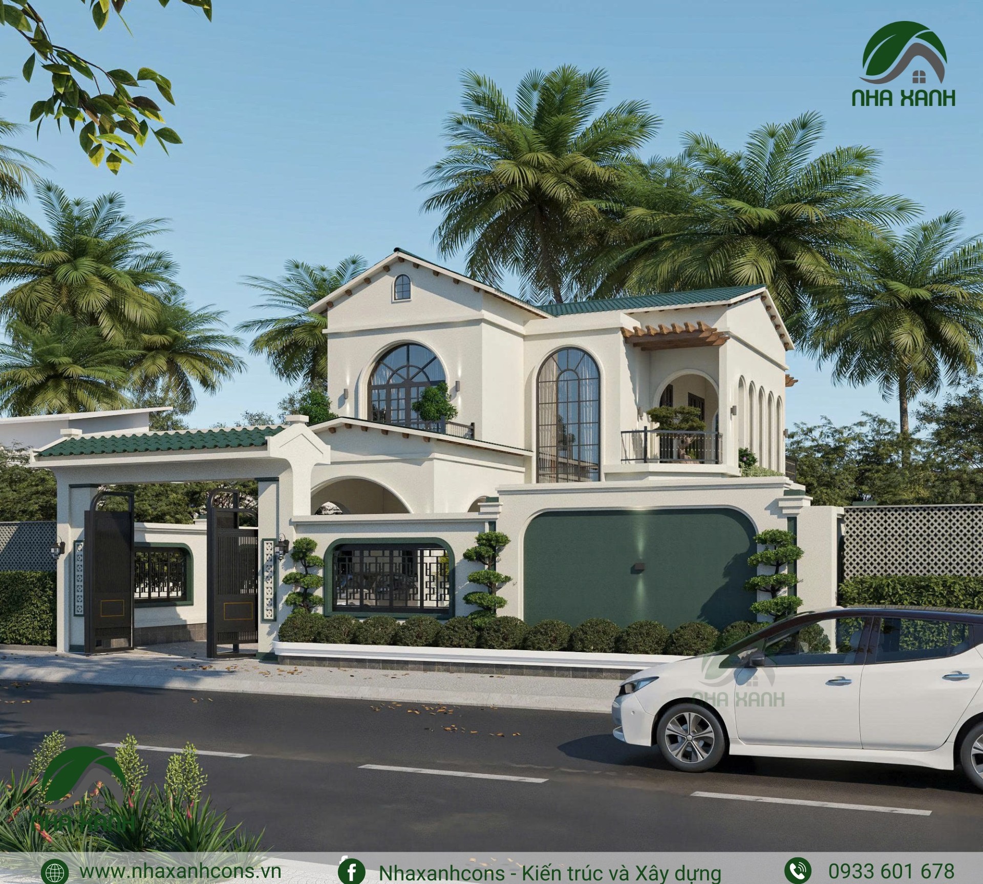 Mẫu nhà Địa Trung Hải 2 tầng tại Đồng Nai mới nhất