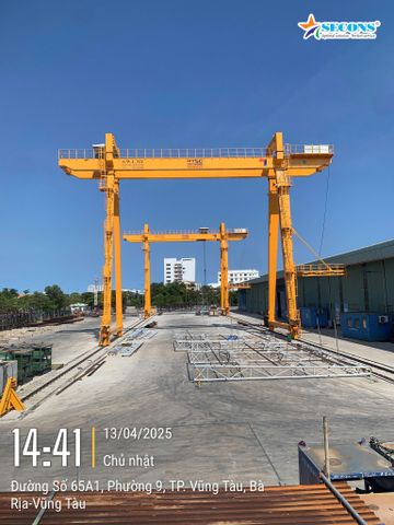 QUÁ TRÌNH DỰNG CỔNG TRỤC 32T