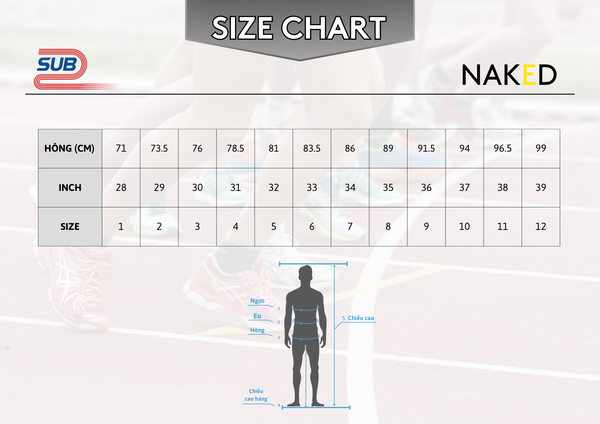 SIZE CHART ĐAI CHẠY BỘ NAKED Sub2