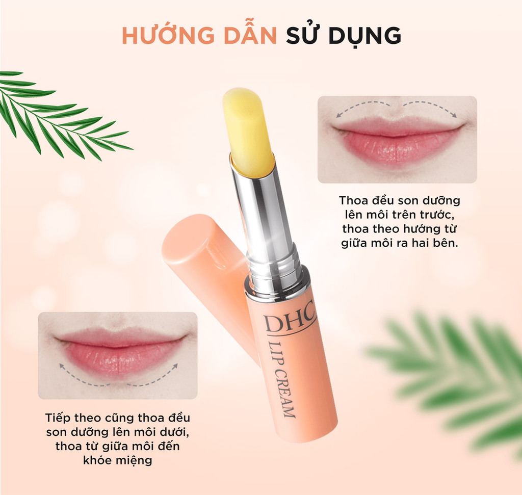 Hướng dẫn sử dụng Son Dưỡng Trị Thâm Môi (Không Mùi) DHC