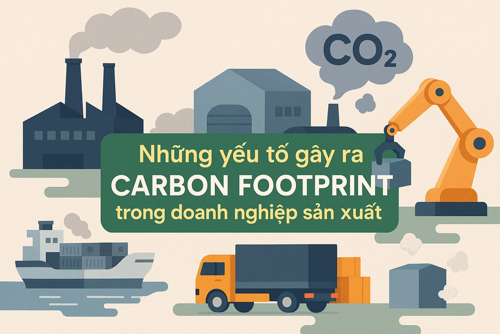 Những yếu tố gây ra Carbon Footprint trong doanh nghiệp sản xuất