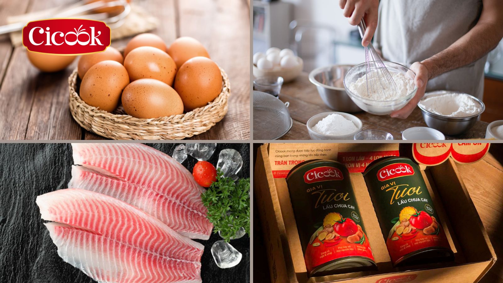 các nguyên liệu làm cá diêu hồng chiên xốt chua cay