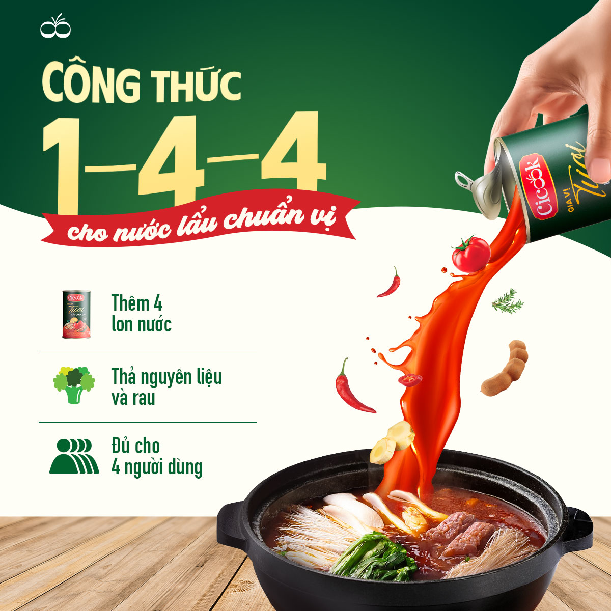 Công thức nấu lẩu Cicook