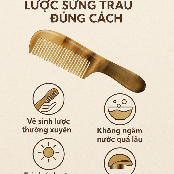 Hướng Dẫn Bảo Quản Lược Sừng Trâu Đúng Cách