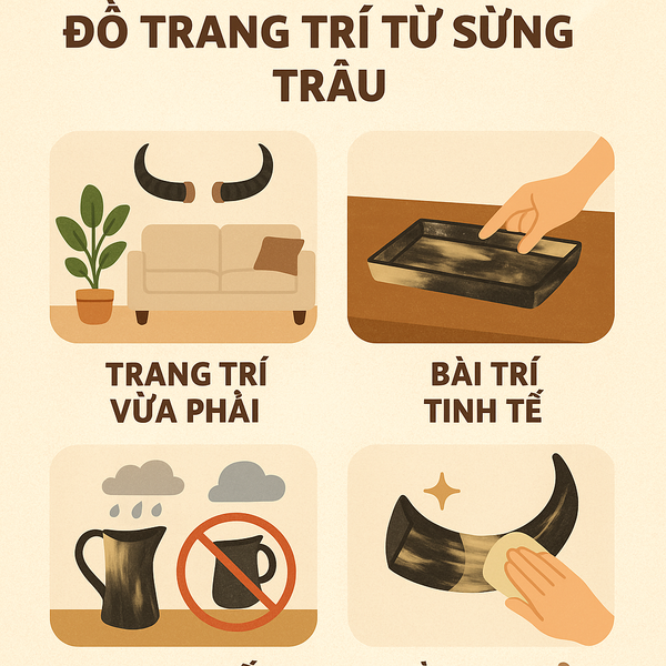 Các Quy Tắc Vàng Khi Sử Dụng Đồ Trang Trí Từ Sừng Trâu
