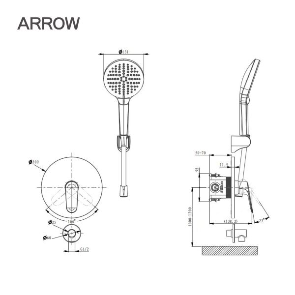 voi-sen-day-nong-lanh-arrow-AG3711MB