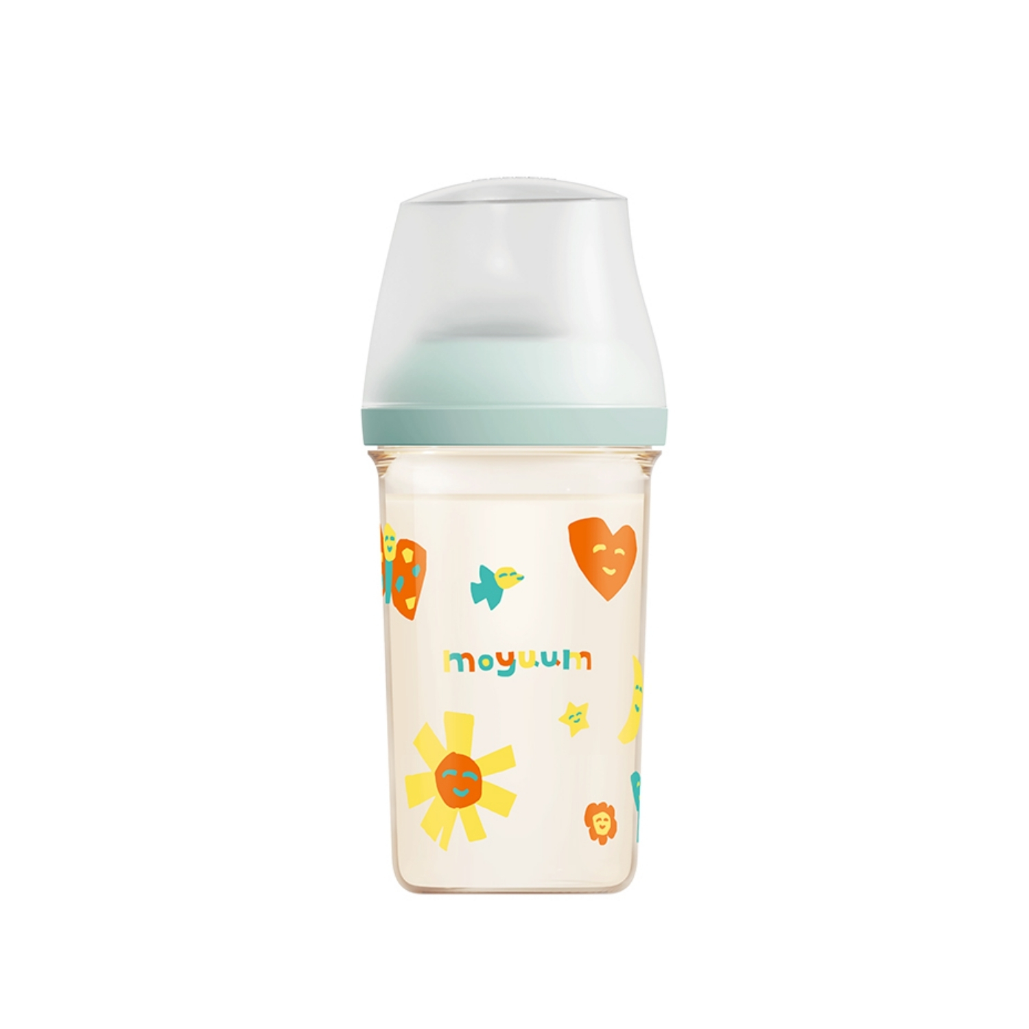 Bình Sữa Moyuum Mov.aa PPSU 250ml Họa Tiết Xanh Mint