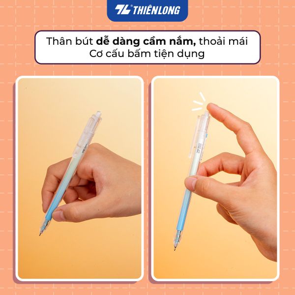Cơ chế bấm của Bút gel Minimalist Thiên Long GEL-072