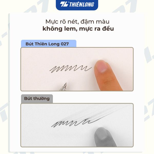Nét chữ thanh mảnh, rõ ràng của Bút Bi Thiên Long TL-027