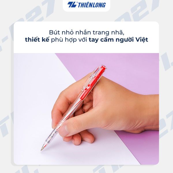Bút Bi Thiên Long TL-027 phù hợp tay cầm người Việt