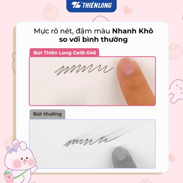 Bút Gel B Glubby Butter Gel Thiên Long GELB-046 Mực nhanh khô