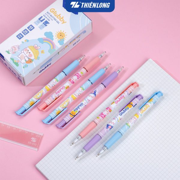 Bút Gel Butter Gel Thiên Long GELB-046 – Glubby Thỏ đội mũ vàng