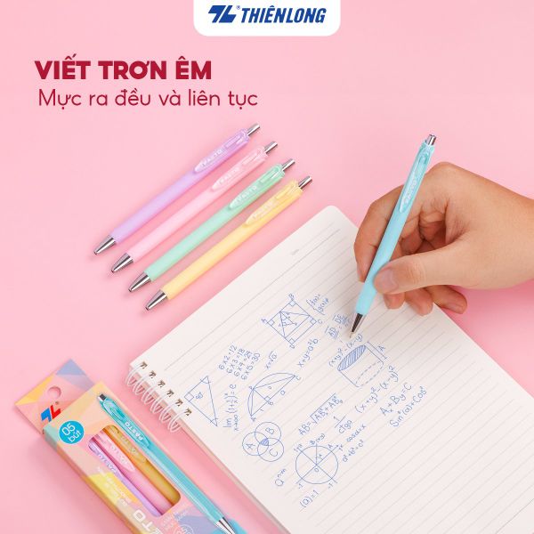 Bút Gel B màu Pastel Thiên Long GEL-B015 – Thiết Kế Trẻ Trung, Hiện Đại