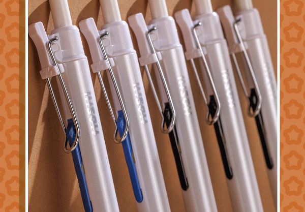 Gài kim loại của Bút Gel Hoshi Thiên Long GEL-048/HS | Công nghệ Nhật Bản