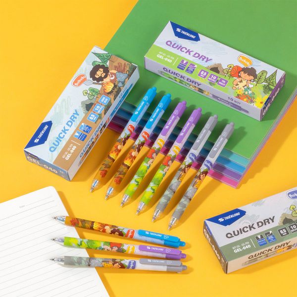 Bút gel Quick Dry Thiên Long GEL-040 | Hình Bububu