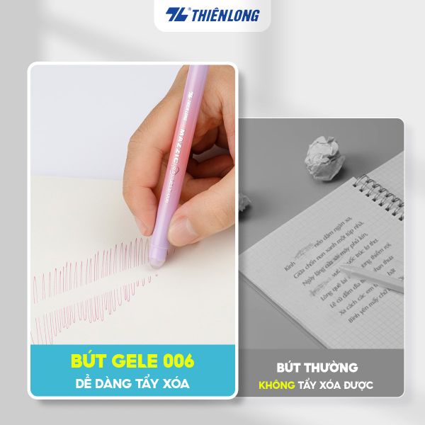 Mực xoá được dễ dàng của Bút Gel Xóa Được Mazzic Thiên Long GELE-006