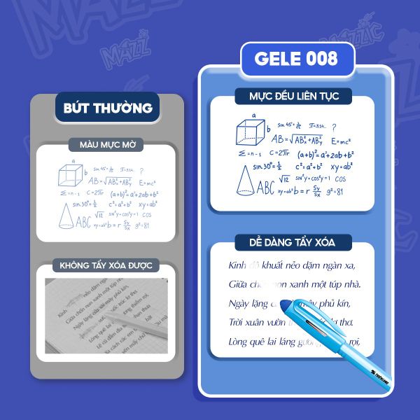 Bút gel Mazzic Thiên Long GELE-008