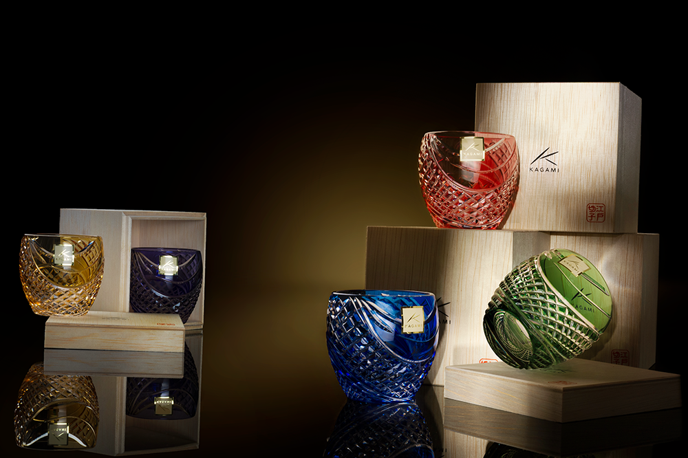 ly uống rượu sake kagami