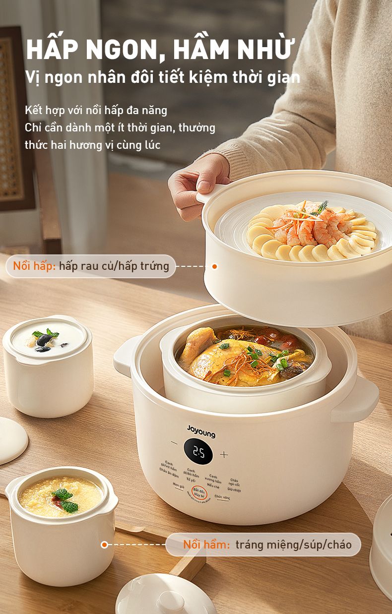 Có nên mua nồi dưỡng sinh cho gia đình không? Nồi hầm dưỡng sinh nấu chậm được các gia đình lựa chọn dùng để nấu canh, nấu cháo bổ dưỡng