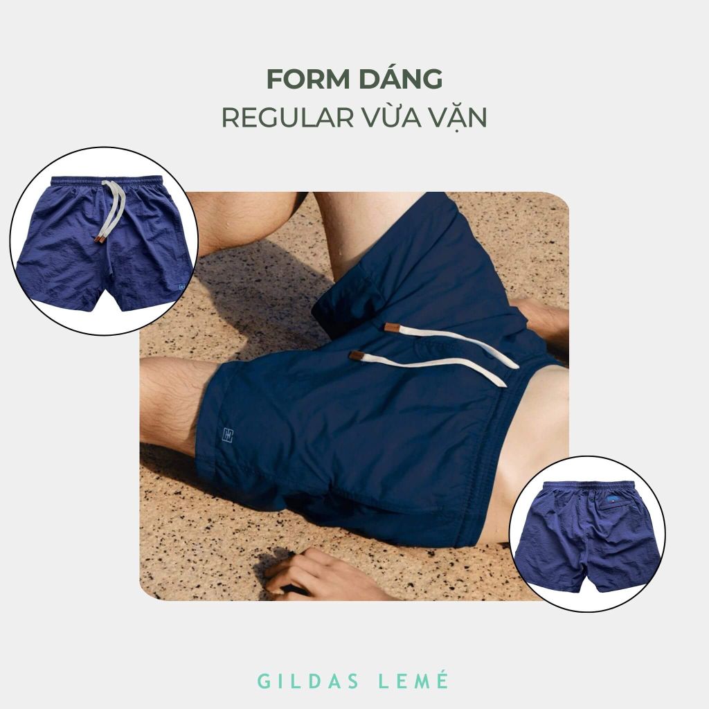 Form dáng chất vải quần bơi nam Rhuys