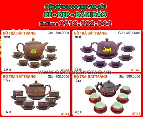Công ty cung cấp bộ ấm chén bát tràng bọc đồng chính hãng chất lượng