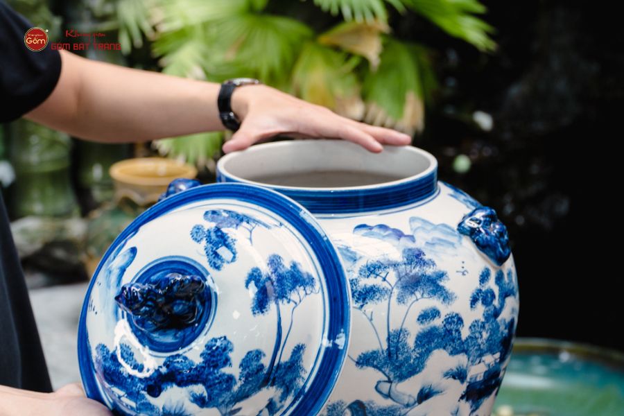 Chóe Men Lam Họa Tiết Sơn Thủy