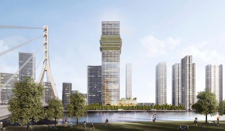 Masterise Homes cất nóc Marina Central Tower - tòa tháp thương mại Grand Marina, Saigon