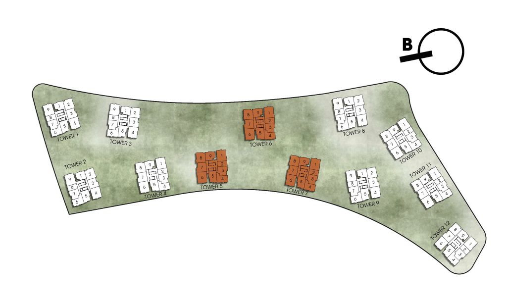 Mặt Bằng Tầng Và LayOut Căn Hộ Của Tháp 5,6,7 The Prive