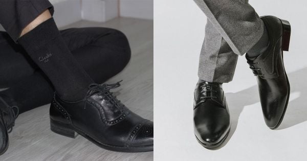 Tất đen tất đi giày tây