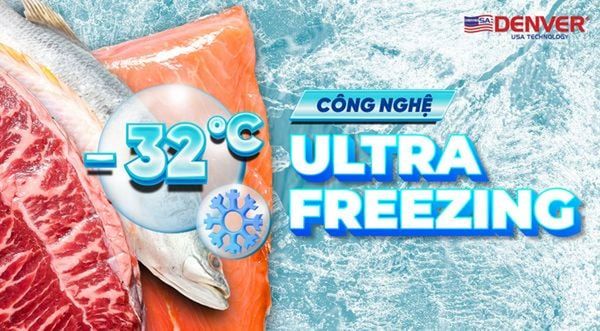 Các mẫu tủ đông mặt kính Denver đều có công nghệ Ultra Freezing