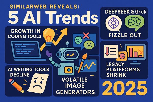 Báo cáo SimilarWeb: 5 xu hướng AI bất ngờ và sự trỗi dậy của công cụ lập trình