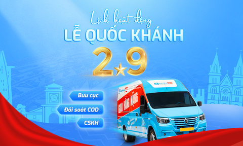 GIAO HÀNG NẶNG THÔNG BÁO LỊCH HOẠT ĐỘNG LỄ QUỐC KHÁNH 2/9